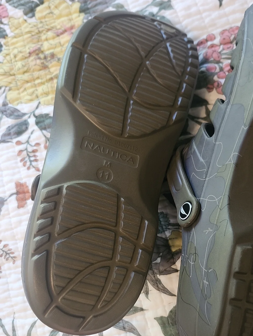 NEW Nautica River Edge Camouflage Slip on Water Clog Shoes Men 11
